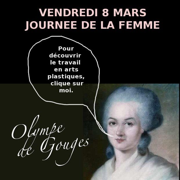 Journée de la femme : réflexions en arts-plastiques