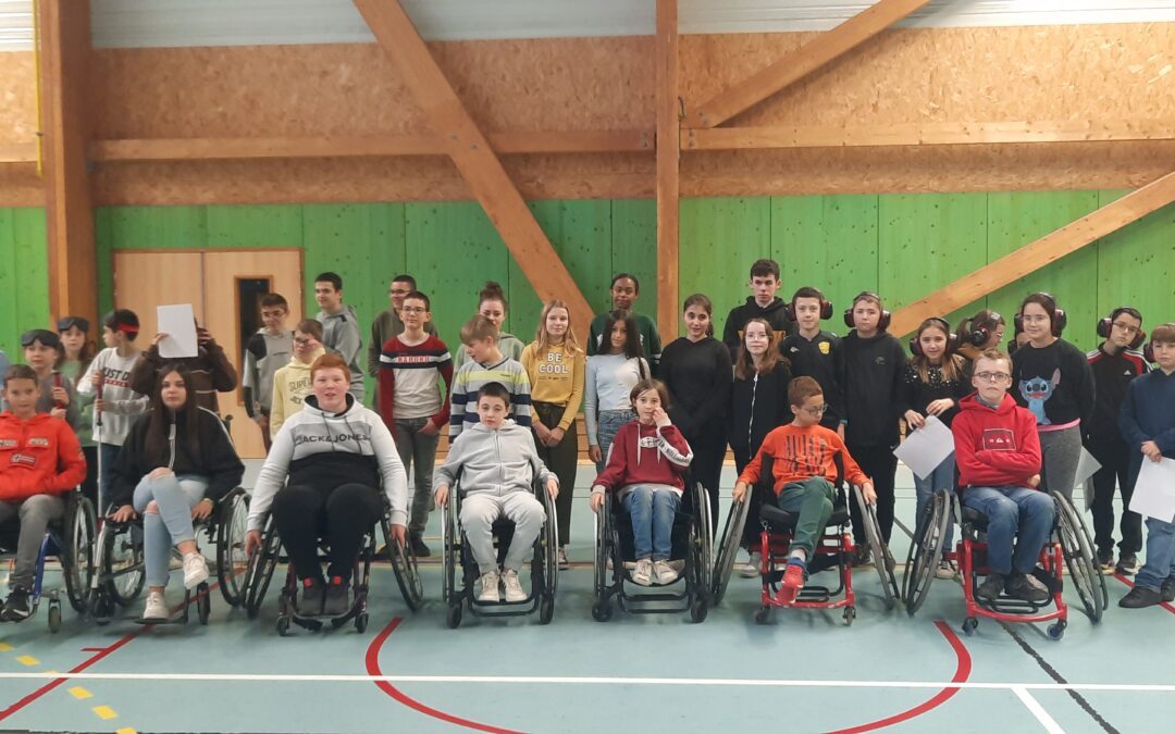 Projet « Sensibiliser aux handicaps » pour les 6ème G et ULIS