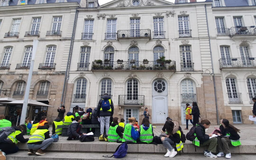 Les élèves de 4ème C et du dispositif ULIS à Nantes