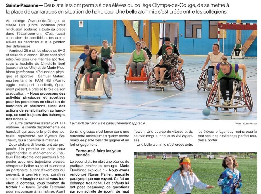 Découverte du handisport au collège