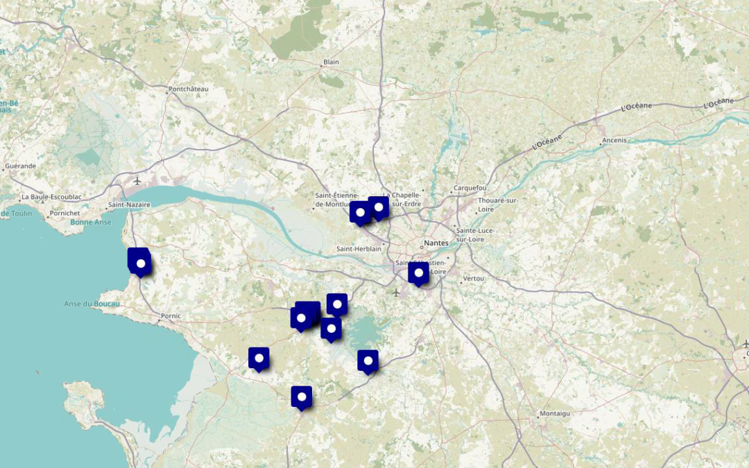 Carte de provenance des produits du self réalisée par les élèves de la classe ULIS